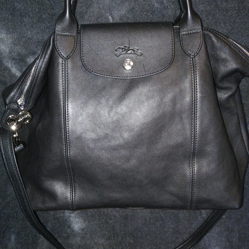 Longchamp Le Pliage Medium Cuir